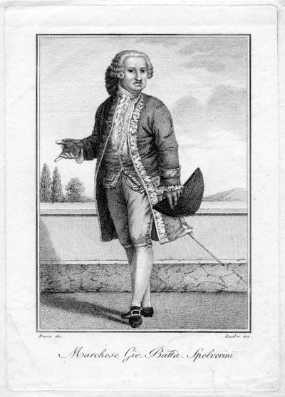 Retrato grabado de Luigi Rados d’après Jean Francois Bosio